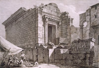 View of the Temple of Aesculapius, from 
